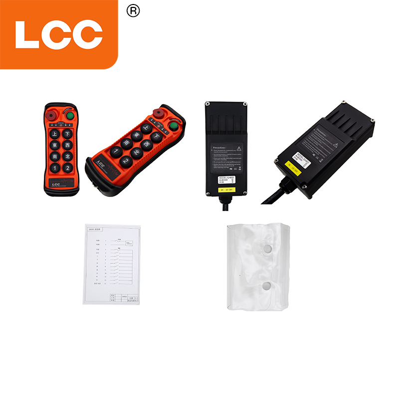 제조업체 LCC QA800 8 버튼 산업용 트럭 크레인 무선 라디오 스위치 컨트롤러 리프팅을위한 라디오 제어