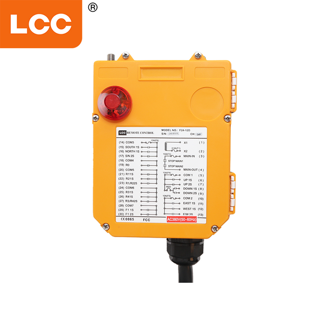 무선 오버 헤드 크레인 무선 원격 제어 F24-12d RC 송신기 및 수신기