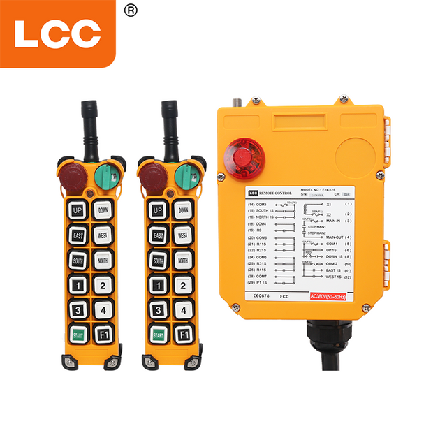 F24-12S 12 채널 산업 전기 무선 여행 원격 제어 시스템