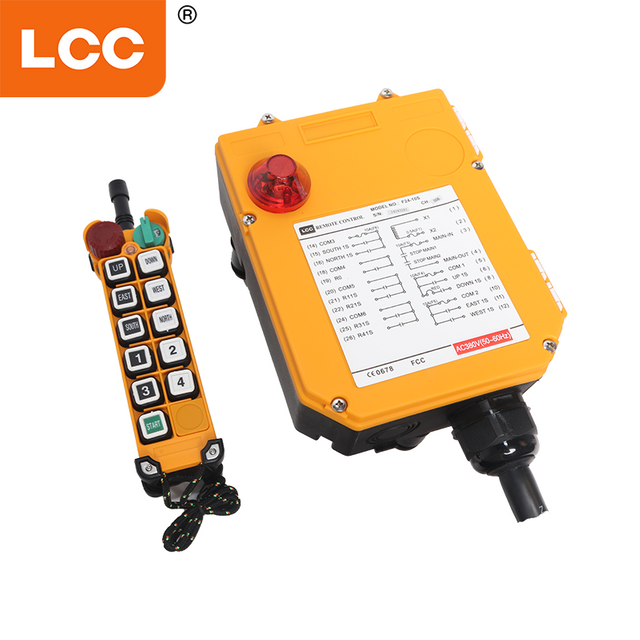 F24-10 년대 전기 무선 제어 원격 보드 파라 폰테 롤란 테 호이스트