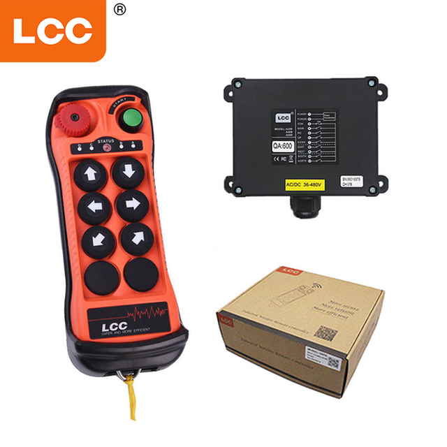LCC 제조업체 QA600 방수 6 Button110V 220V 24Vtruck 무선 리프팅 오버 헤드 크레인 호이스트 라디오 산업용 리모컨