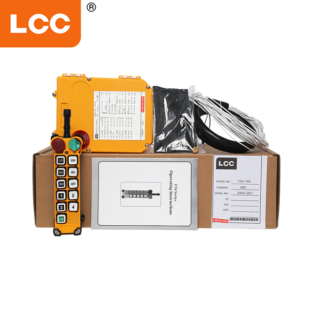 UTING 단일 속도 10 버튼 산업 크레인 라디오 리모컨 F24-10 