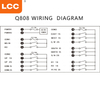 Q808 AC/DC 24V-48V 433MHZ 8 버튼 배속 아폴로 크레인 산업용 원격 제어