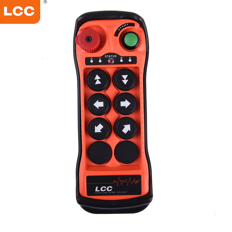 Q600 UHF 무선 라디오 스위치 6 버튼 산업용 크레인 원격 제어 LCC 리모컨