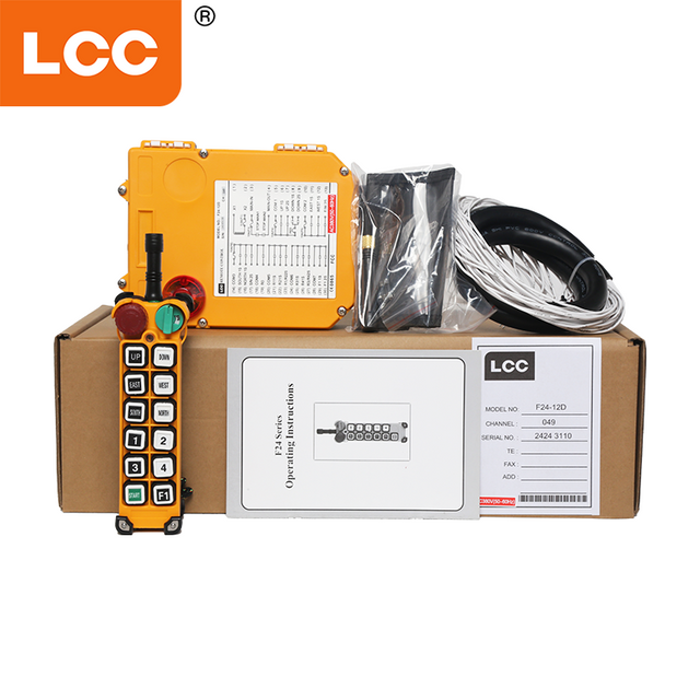 F24-12d 산업 윈치 무선 라디오 업 다운 원격 제어 12V 24V 크레인