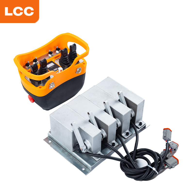 새로운 LCC 매뉴얼 자동 통합 조이스틱 트럭 장착 크레인 무선 원격 제어