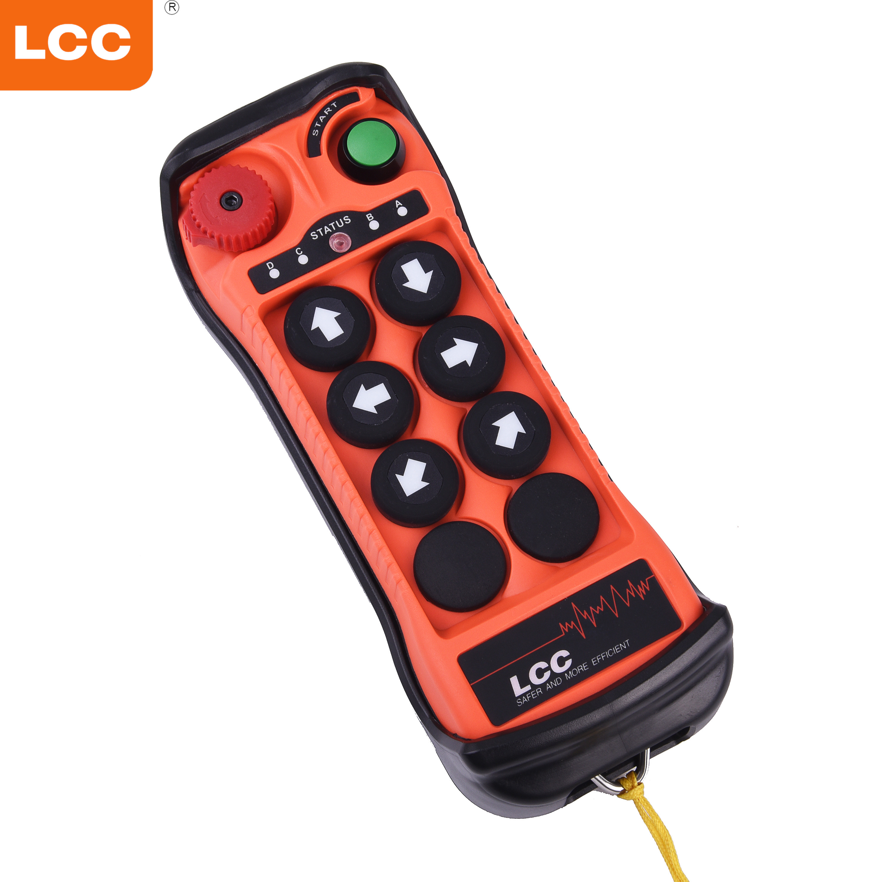 Q600 UHF 무선 라디오 스위치 6 버튼 산업용 크레인 원격 제어 LCC 리모컨