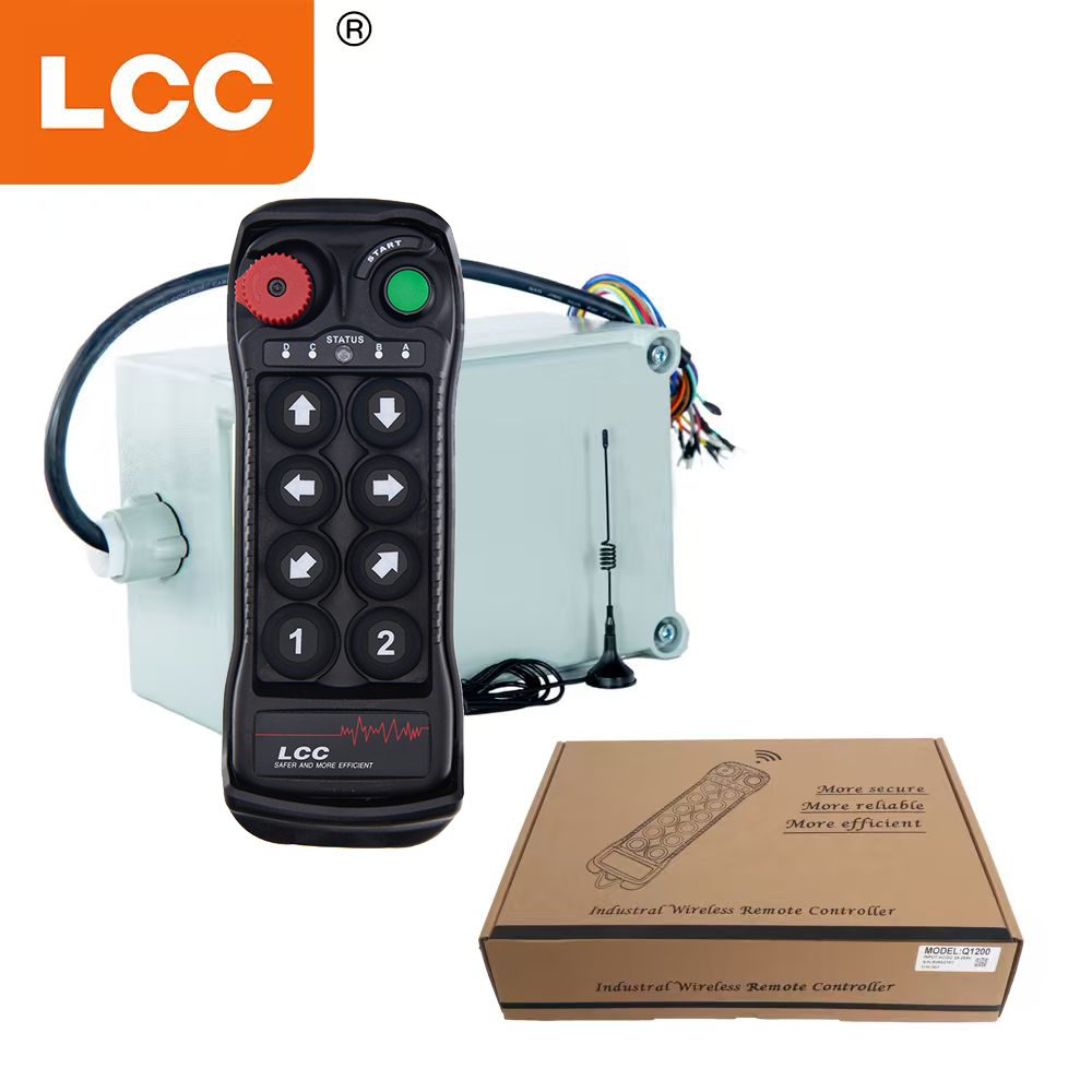 LCC BQ800 호이스트 크레인 위험 지역용 8버튼 단일 속도 방폭 방폭 무선 원격 제어