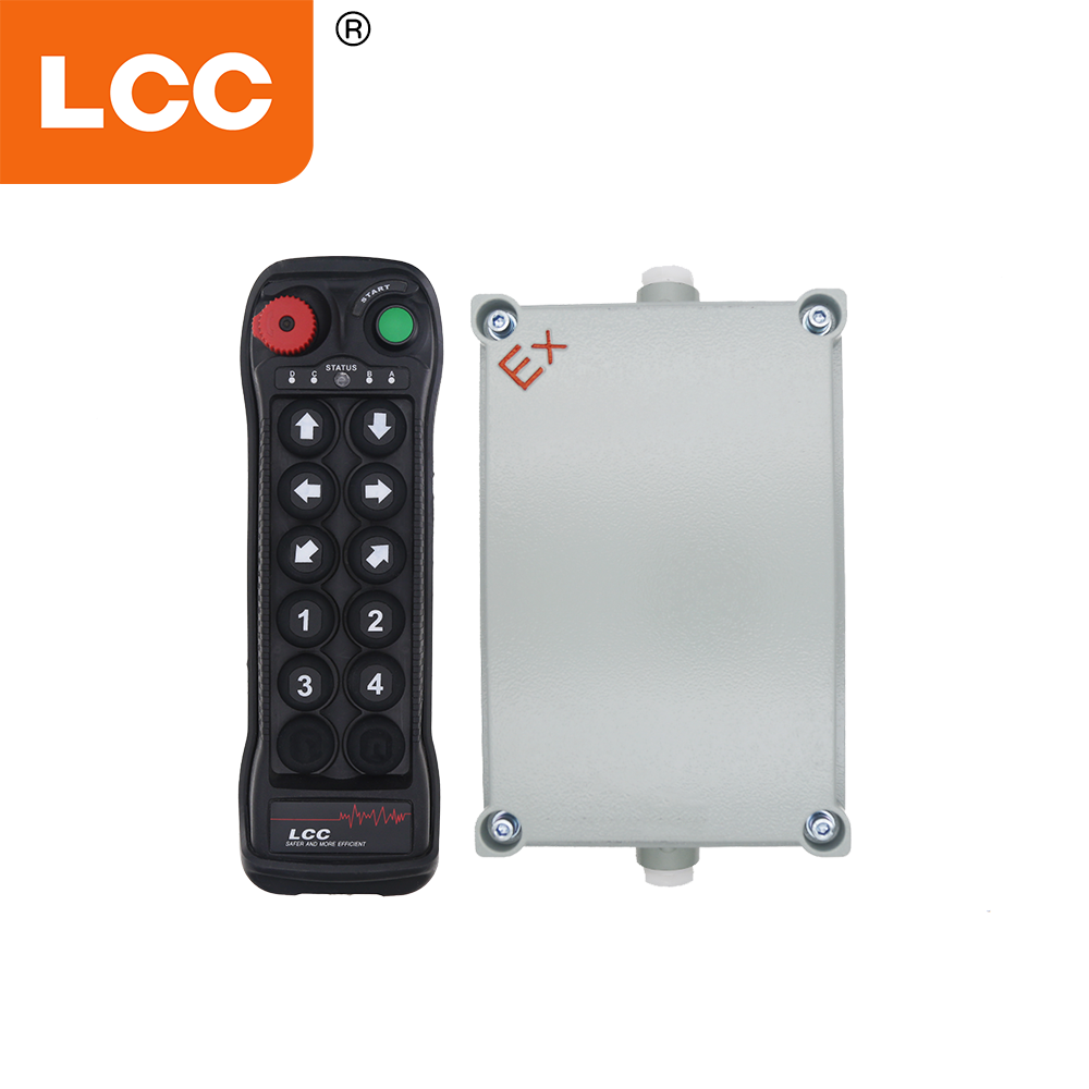 LCC BQ1000 위험 지역의 타워 크레인용 10버튼 방폭 무선 방폭 리모트