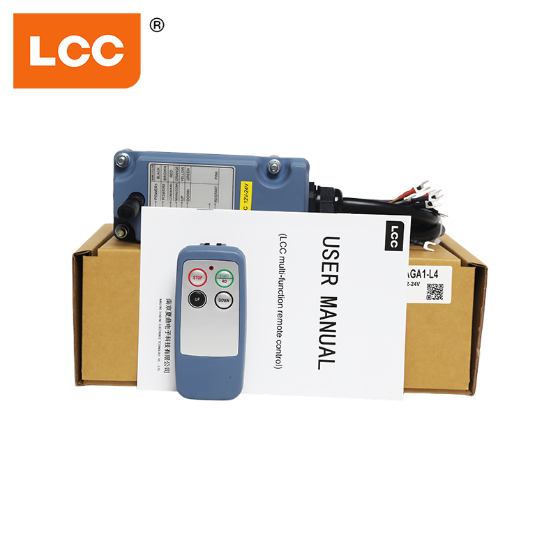 12V 24V LCC SAGA1-L4 4 버튼 단일 속도 원격 제어 시스템 타워 윈치 라디오 크레인 원격 제어